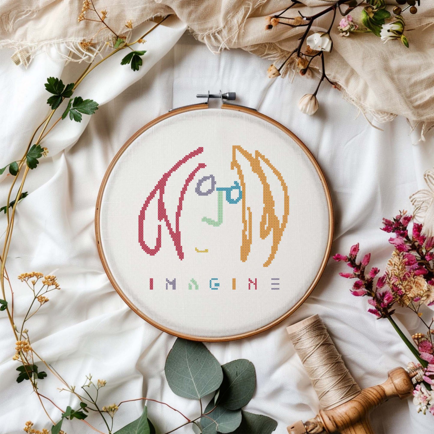 John Lennon Sketch Art Drawing Imagine Quote