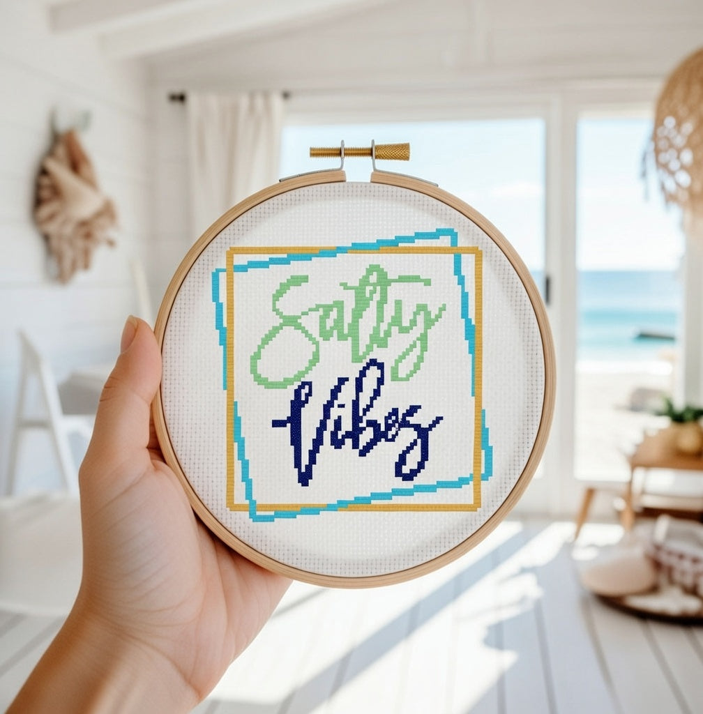 Salty Vibes Beach Quote