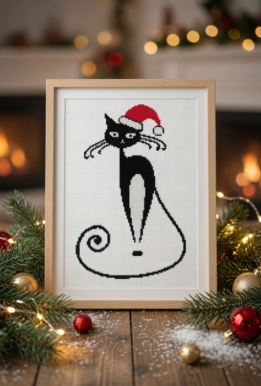 Christmas Santa Cat