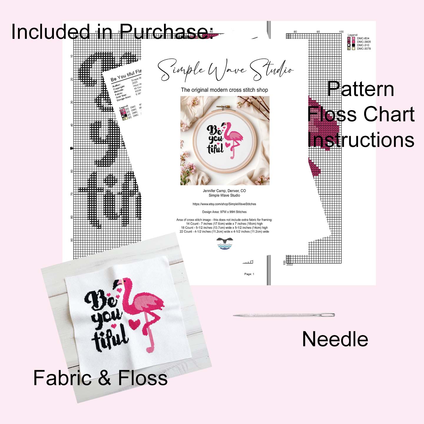 Pink Flamingo - Be You Tiful Beautiful Quote