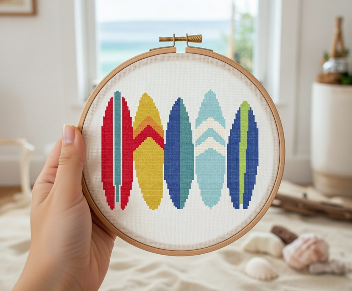 Surfboards Beach Art