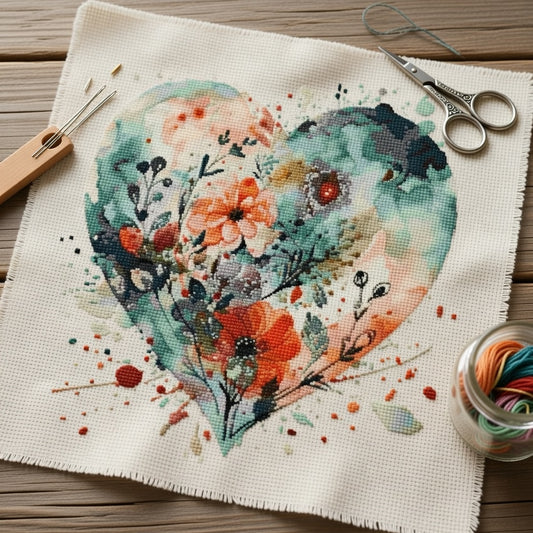 Heart and Wildflower