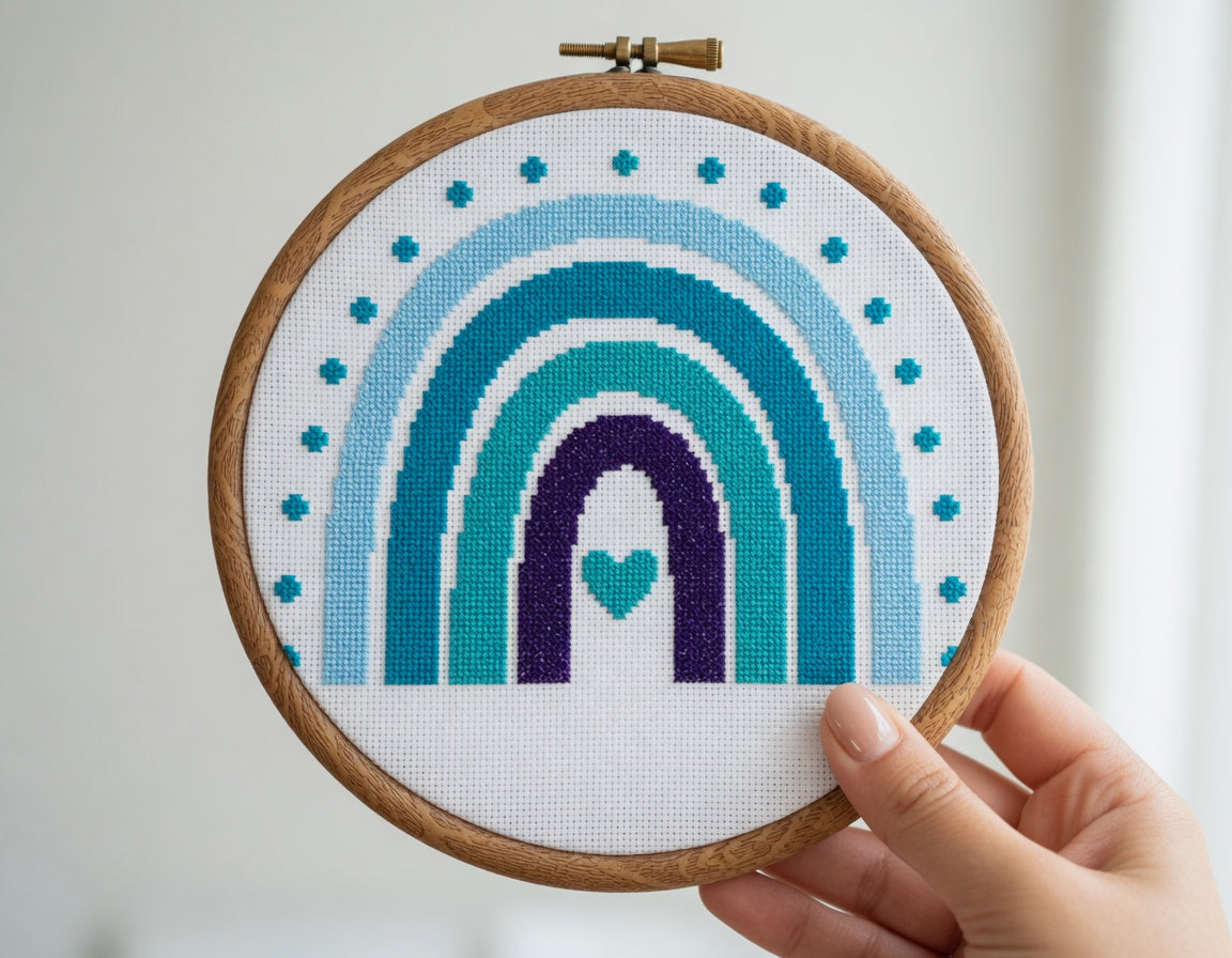Blue Boho Rainbow