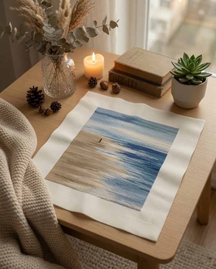 Beach Landscape in Watercolor