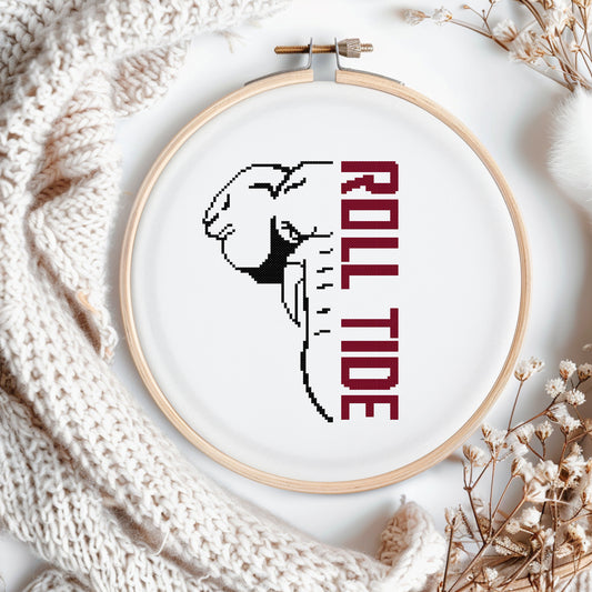Alabama Football Cross Stitch Pattern