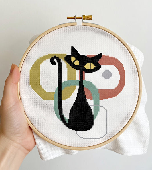 Atomic Black Cat Mid Century