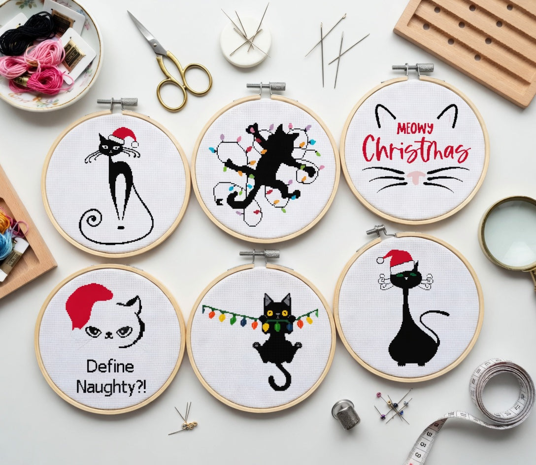 Black Christmas Cat Bundle