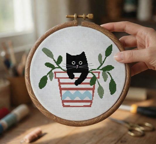 Cat in a Pot
