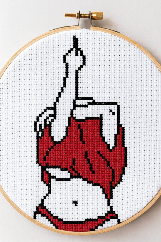 Subversive Middle Finger Female Women Feminine Cross Stitch Kit