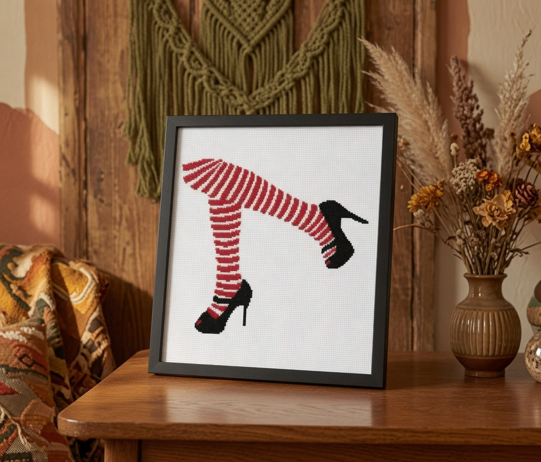 Legs in Red Stockings