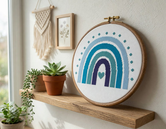Blue Boho Rainbow