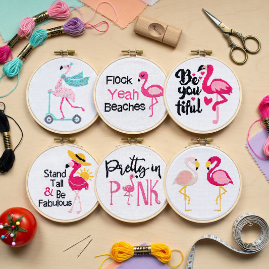 Pink Flamingos - Pattern Bundle
