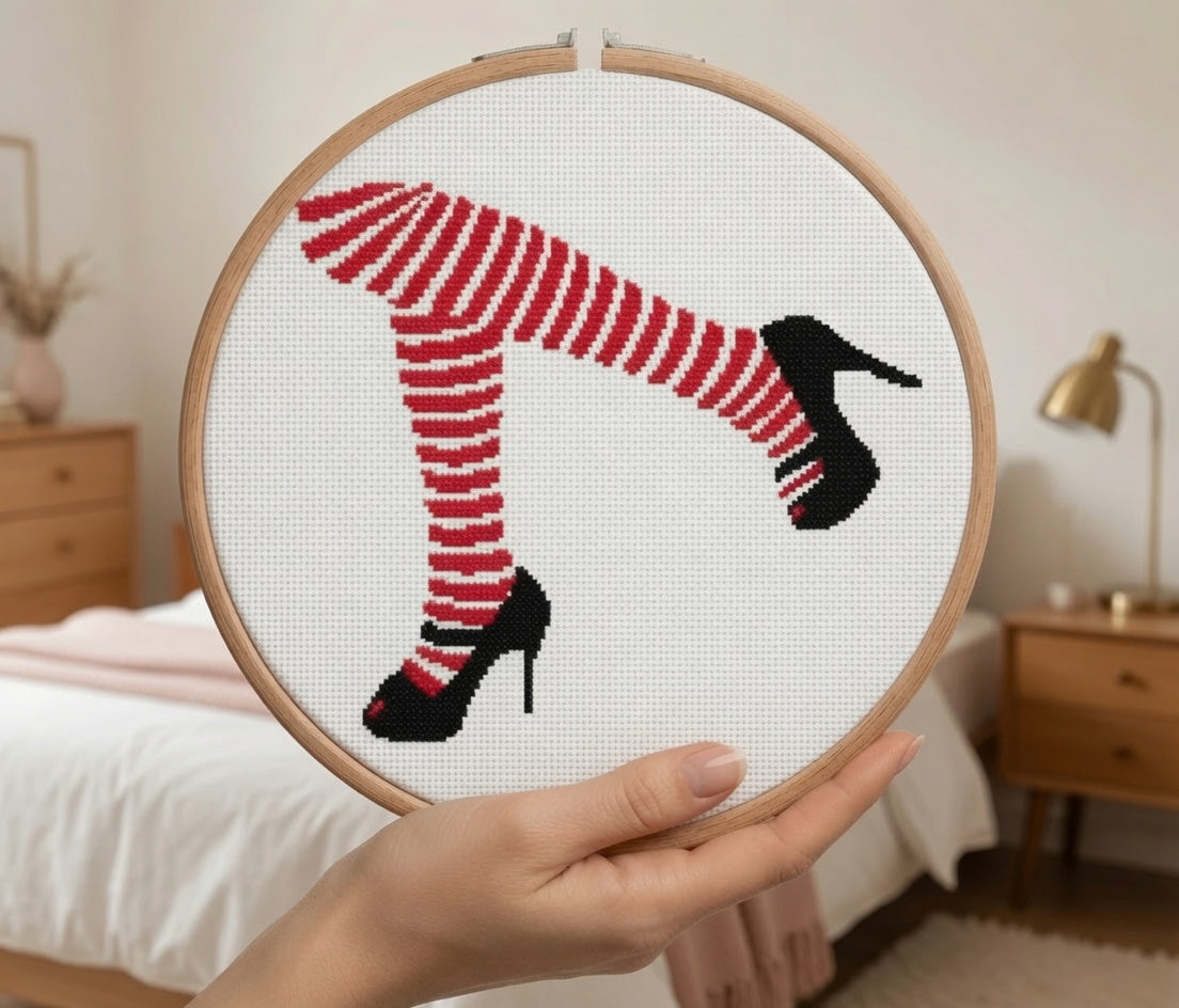Legs in Red Stockings