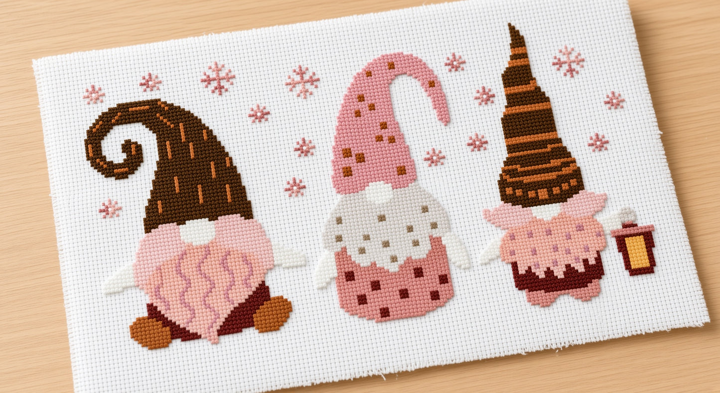 Three Christmas Gnomes