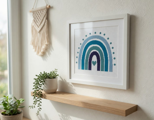 Blue Boho Rainbow