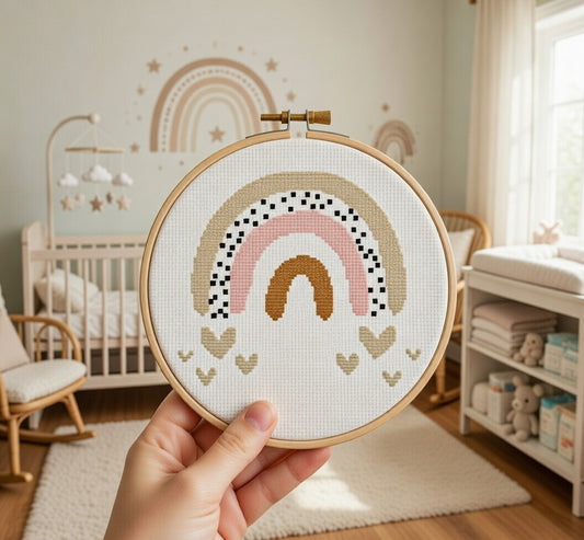 Bohemian Rainbow Heart