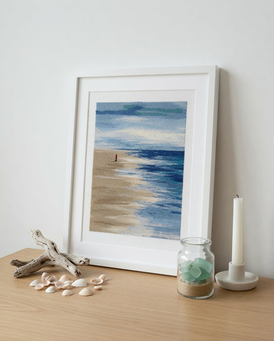 Beach Landscape in Watercolor