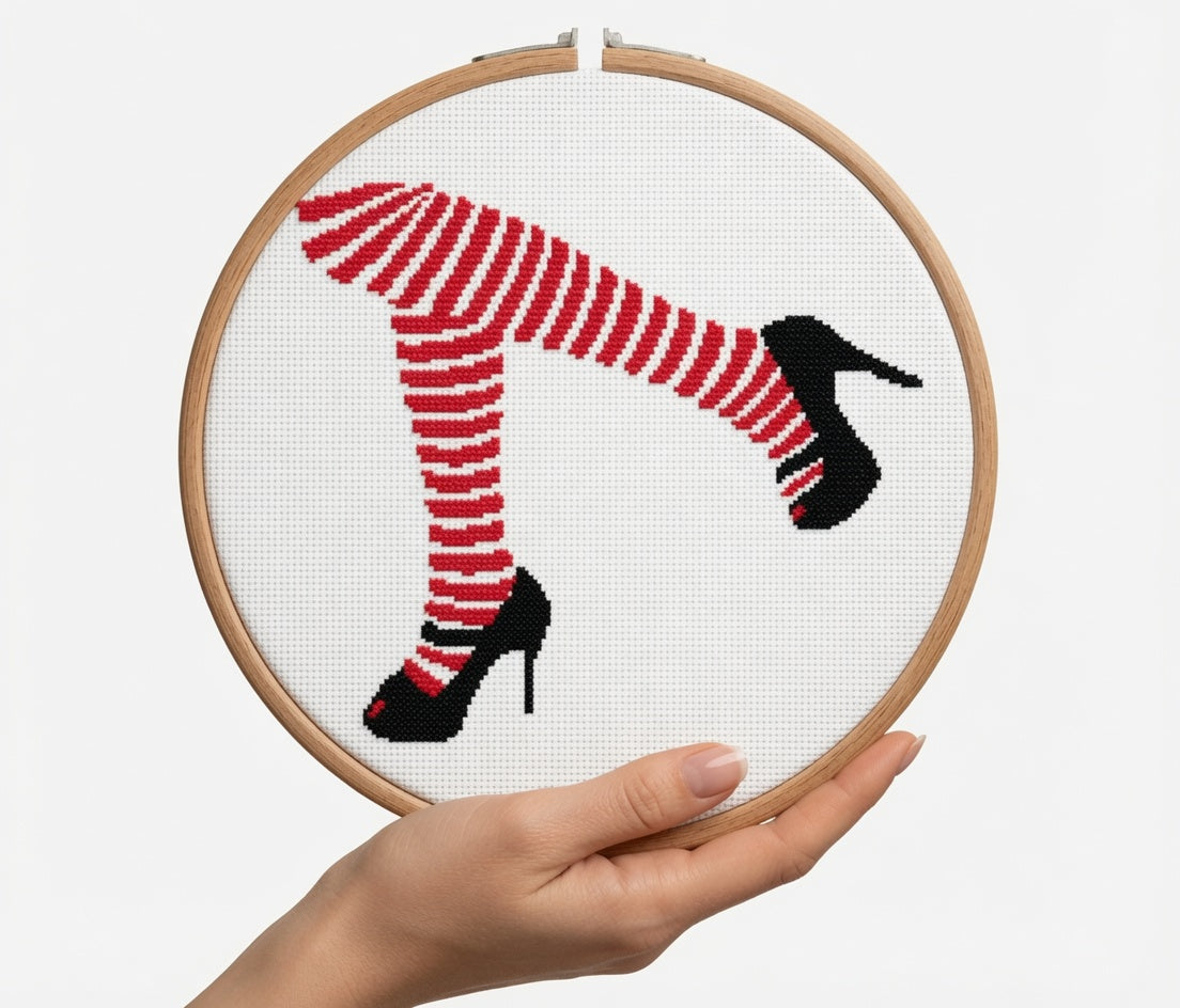 Legs in Red Stockings